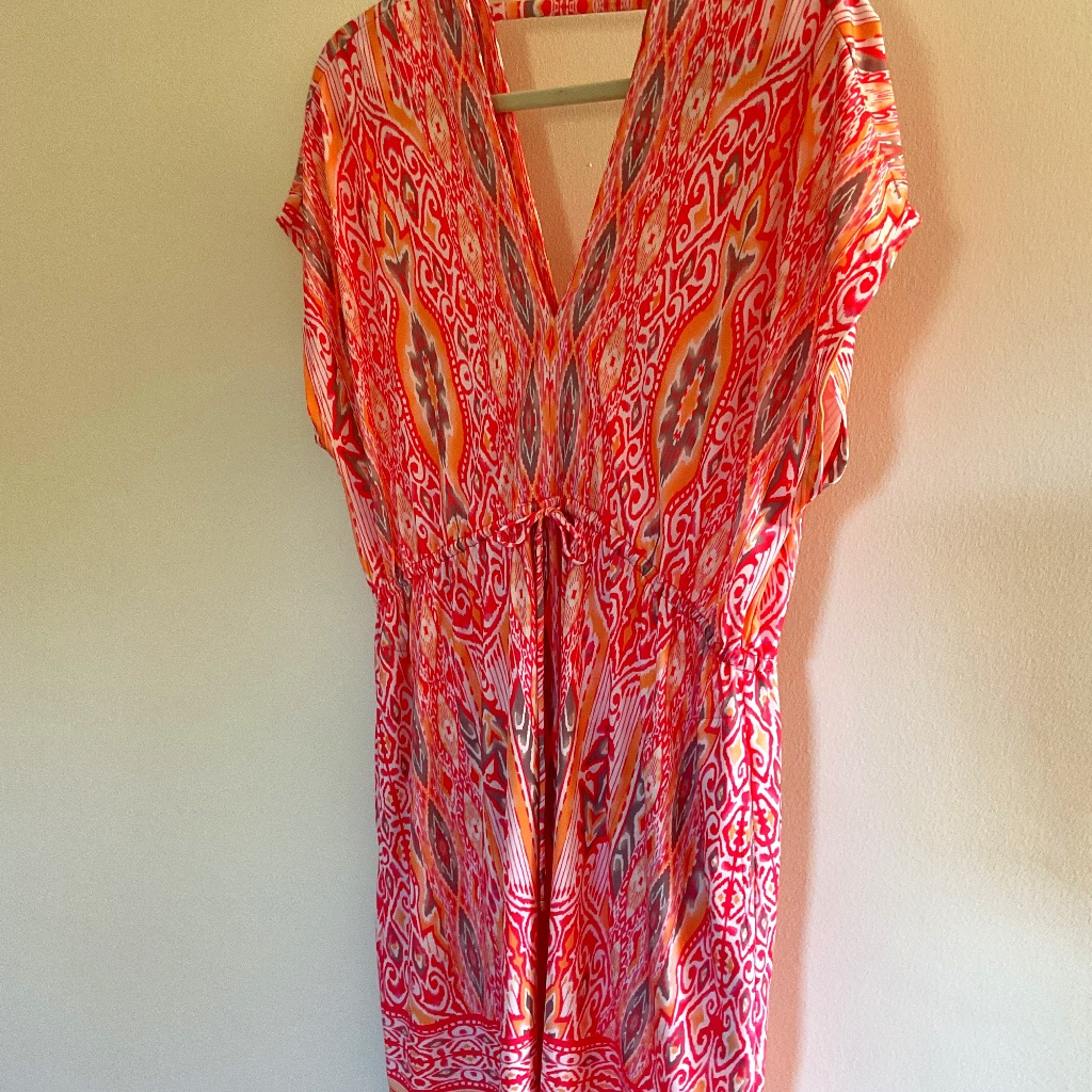 Halebob Matte Jersey Dress/Swim Cover-Up Sz L